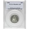 Image 3 : 1891 25C PR64 Deep Cameo PCGS. The 1891 quarter saw 60