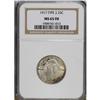 Image 1 : 1917 25C Type Two MS65 Full Head NGC. The nearly 14 mi