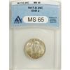 Image 1 : 1917-D 25C Type Two MS65 ANACS. A well struck and slig