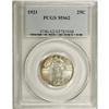 Image 1 : 1921 25C MS62 PCGS. A well, but not fully struck examp