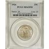 Image 1 : 1924 25C MS65 Full Head PCGS. A satiny and delightful