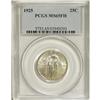 Image 1 : 1925 25C MS65 Full Head PCGS. A satiny and well-define