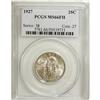 Image 1 : 1927 25C MS66 Full Head PCGS. Satiny and lightly toned