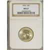 Image 1 : 1936 25C MS67 NGC. The year 1936 not only saw a record