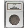 Image 3 : 1795 50C 2 Leaves Fine 12 NGC. O-103a, R.5. A die brea