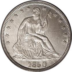 1850 50C MS63 PCGS. The 1850 is an important and under