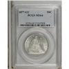 Image 1 : 1877-CC 50C MS64 PCGS. Type Two Reverse, with a closed