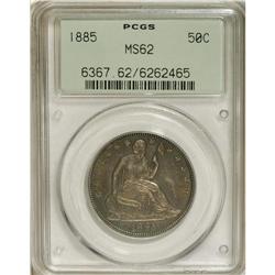 1885 50C MS62 PCGS. The 1885 has one of the lowest bus