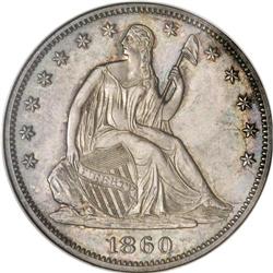 1860 50C PR65 NGC. Each side reveals a delicate mix of