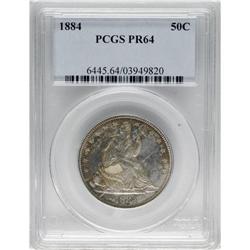 1884 50C PR64 PCGS. It appears that a relatively large