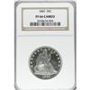 Image 3 : 1885 50C PR66 Cameo NGC. The silver-white surfaces sho
