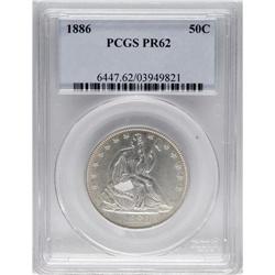 1886 50C PR62 PCGS.From The Utah Collection.