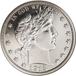 1915 50C PR67 NGC. Only 450 proofs were produced of th