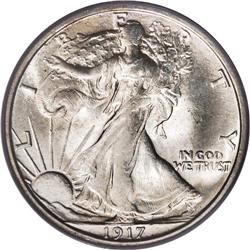 1917-S 50C Reverse MS64 PCGS. Both sides display a lig