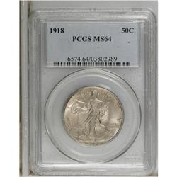 1918 MS 64 PCGS. Toned.