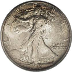 1918-D 50C MS64 PCGS. An issue from the first year tha