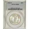 Image 1 : 1935-D 50C MS65 PCGS. Brilliant throughout, the soft,