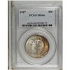 Image 1 : 1947 50C MS66 PCGS. Dusky silver luster is enhanced by