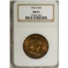 Image 1 : 1954-S 50C MS67 NGC. Scarce in Superb condition, this