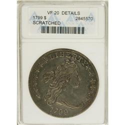 1799 S$1 7x6 Stars--Scratched--ANACS. VF20 Details. B-