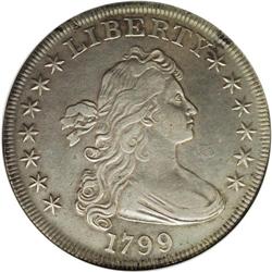 1799 S$1 --Cleaned--ANACS. XF40 Details. B-7, BB-156, R