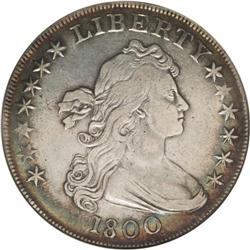 1800 S$1 --Cleaned--ANACS. XF40 Details. B-13, BB-193,