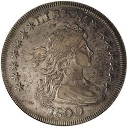 1800 S$1 --Hair Reengraved--ANACS. XF45 Details. B-15,