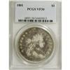 Image 3 : 1801 S$1 VF30 PCGS. B-2, BB-212, R.3. Only four variet
