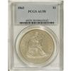Image 1 : 1843 S$1 AU58 PCGS. An elusive early date with a minta