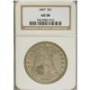 Image 1 : 1847 S$1 AU58 NGC. Well-defined with just a touch of h