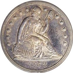 1852 S$1 MS62 NGC. Starting after 1849''s discovery of