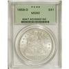 Image 1 : 1859-O S$1 MS60 PCGS. An untoned and thoroughly lustro
