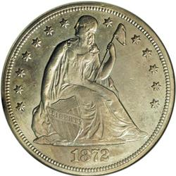 1872-CC S$1 AU53 NGC. While the phrase "Carson City si