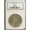 Image 3 : 1872-CC S$1 AU53 NGC. While the phrase "Carson City si