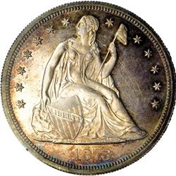 1873 S$1 PR61 PCGS. The year 1873 was among the most h