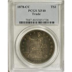 1878-CC T$1 XF40 PCGS. An important opportunity is pre