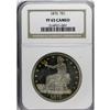 Image 3 : 1875 T$1 PR65 Cameo NGC. Type I obverse, Type II rever