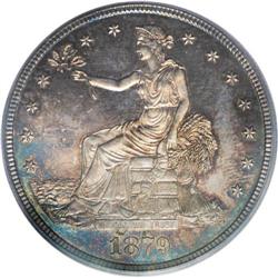 1879 T$1 PR64 PCGS. The 1879 Trade dollar is a proof-o
