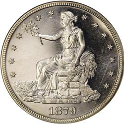 1879 T$1 PR67 Cameo NGC. This coin begins a run of pro