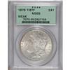 Image 1 : 1878 7/8TF S$1 Weak MS65 PCGS. VAM-33. Mostly brillian