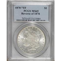 1878 7TF S$1 Reverse of 1878 MS65 PCGS. This lustrous