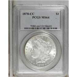 1878-CC S$1 MS64 PCGS. The first year of issue for the