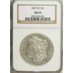 1879-CC S$1 AU53 NGC. Perfect Mintmark. This brilliant