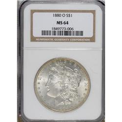 1880-O MS 64 NGC. Not quite fully white.