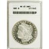 Image 3 : 1881 S$1 MS65 Deep Mirror Prooflike ANACS. The 1881 is