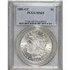 Image 1 : 1881-CC S$1 MS65 PCGS. Fully and intricately struck on