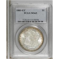 1881-CC S$1 MS65 PCGS. This is a frosty Gem with excep