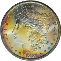 1881-S S$1 MS68 PCGS. Ex: Larry Shapiro. David Bowers