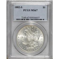 1882-S S$1 MS67 PCGS. The 1882-S is one of the most pl