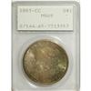 Image 1 : 1883-CC S$1 MS65 PCGS. Remarkable canvas bag toning co